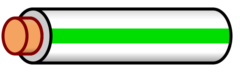 Archivo:Wire white green stripe.svg